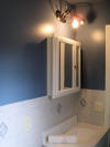 Medicine cabinet and lights