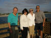 At the end of the pier by Sharky's Restaurant