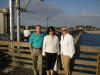 At the end of the pier by Sharky's Restaurant