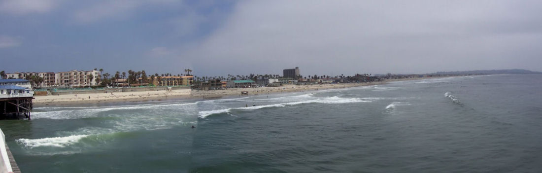 Panorama from pier